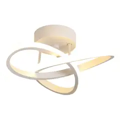 HOME NEAT - Lámparas de Techo LED acrílica 3 Colores Ø24cm Blanco