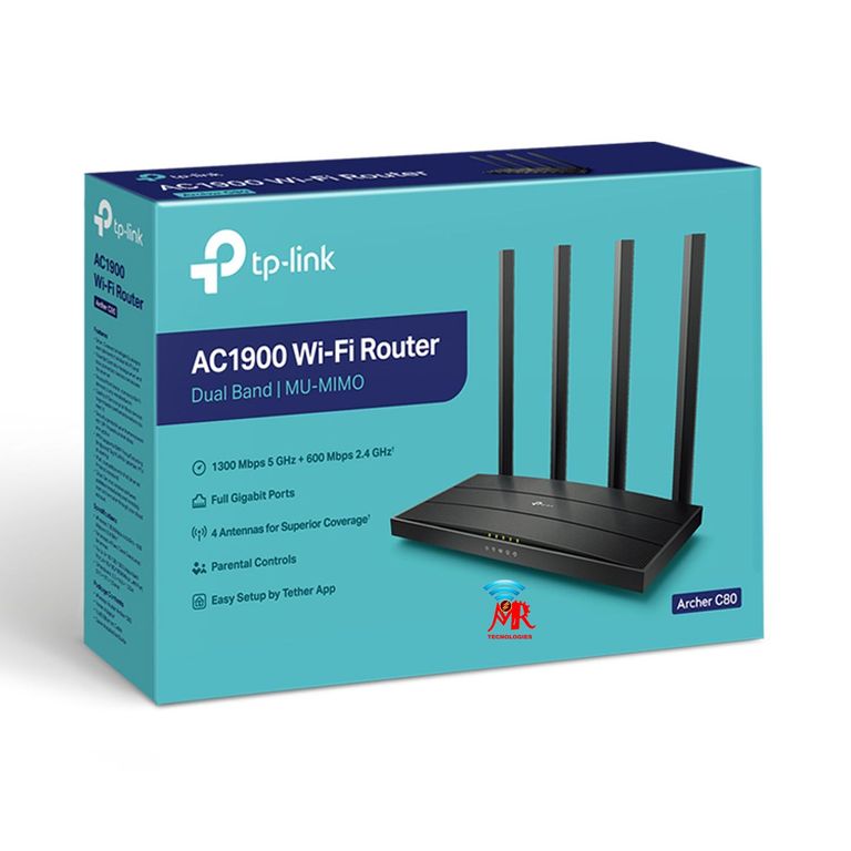 ARCHER C80 ROUTER TP-LINK DUAL BANDA AC1900 GIGABIT MU-MIMO