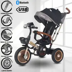 VOYAGE - Triciclo Giratorio «GOLDEN II NEW» Black