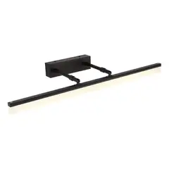 HOME NEAT - Lampara baño de Espejo LED 9W 3 Colores 40CM Negro