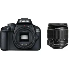 CANON - EOS 4000D with EF-S 18-55mm IS II Lens - Negro