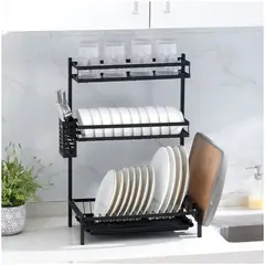 INSPIRA - Escurridor de platos 3 niveles multifuncional