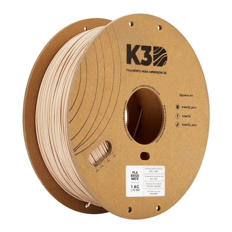 Filamento K3D PLA Beige Mate 175mm 1Kg