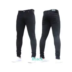 BLWOENS - Jeans casuales de moda para hombres - Negro