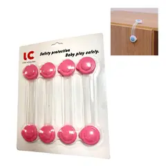 GENERICO - Seguros para Cajones Set x 8 Unds Rosa