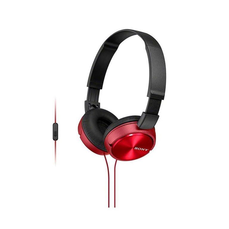 Audífonos MDR-ZX310AP On Ear con Micrófono Rojo