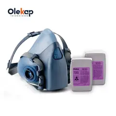 GENERICO - Respirador Siliconado + Par de filtros contra humos OLEKAP