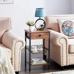 VENTITAS HOME - Velador Mesa Auxiliar Mayhem Ventitas Perú Caramelo