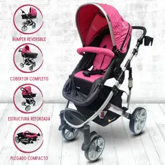BABY KITS - Coche Deportivo Moisés Para Bebé «SPRING» PINK