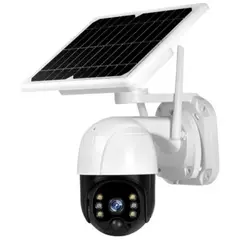 PUREPOWER - Cámara de seguridad solar con visión nocturna y sensor de movimiento