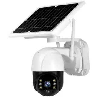 PUREPOWER - Cámara de seguridad solar con visión nocturna y sensor de movimiento