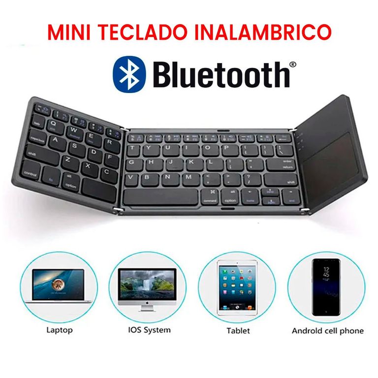 Teclado Inalambrico Portatil para Android IOS IPHONE MAC Bluetooth