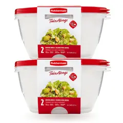 RUBBERMAID - Set x 4 Tapers Herméticos Takealongs 3.7 L