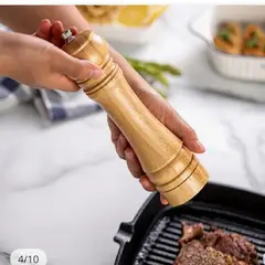 GENERICO - Pimentero Molinillo Manual de madera Especies pimienta 10 pulgadas