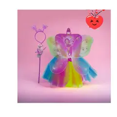 GENERICO - DISFRAZ DE HADA CON VARITA Y VINCHA