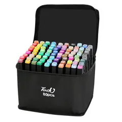 GENERICO - Plumones Artísticos 80 Unid Doble Punta Lettering Mandalas