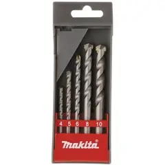 MAKITA - Brocas para concreto 5 pzs. (4x70, 5x85, 6x110, 8x110, 10x110) d-05175