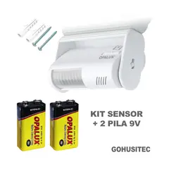 WESTOR - Pila Sensor de Movimiento c Alarma y Timbre Alarma de Seguridad