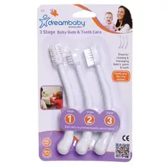 DREAMBABY - Set de cepillos para encías y dientes Blanco