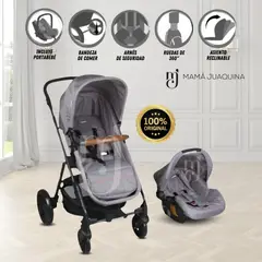 BABY - Coche Cuna Travel System Infanti «CLOUD NEW» Gray