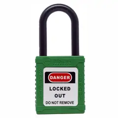 GENERICO - CANDADO DE SEGURIDAD AISLADO, 1 1/2", 2 LLAVES, COLOR VERDE
