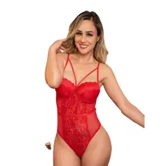 GENERICO - Body Encaje y Tul - NUE BY BODY S - M