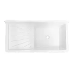 GENERICO - Lavadero de fibra de vidrio modelo multiuso grande 100 cm x 50 cm