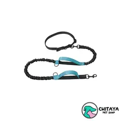 CHITAYA PET SHOP - Waist Leash - Correa a la cintura para perros - Azul