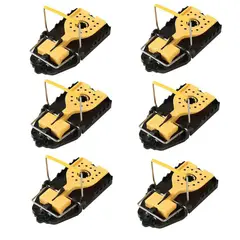 GENERICO - TRAMPA PARA RATAS RATONES X 6 UNIDADES TAMAÑO GRANDE MUY UTIL.