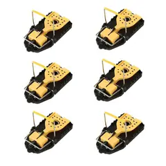 GENERICO - TRAMPA PARA RATAS RATONES X 6 UNIDADES TAMAÑO MEDIANO MUY UTIL