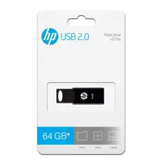 HP - MEMORIA USB V212W 64GB RETRACTIL NEGRO HPFD212B-64