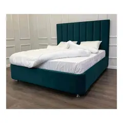 GENERICO - Cama Panel 2 Plazas - Verde Aqua
