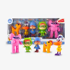 POCOYO - SET DE Y SUS AMIGOS SUPER HEROES DE JEBE Y COLECCIONABLES