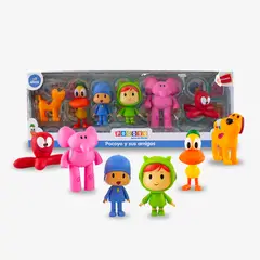 POCOYO - SET DE Y SUS AMIGOS X 6 PCS ARTICULABLES