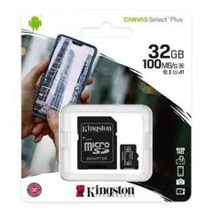 KINGSTON - MEMORIA MICRO SD 32GB C CARD ADAPTADOR