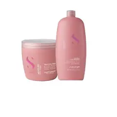 ALFAPARF MILANO - ALFAPARF SEMI DI LINO – Nutritive Dúo Shampoo 1L + Mask 500 ml