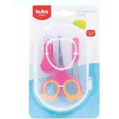 GENERICO - Set de Manicure Cortauña para el recien nacido ROSADO