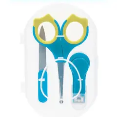 GENERICO - Set de Manicure Cortauña para el recien nacido celeste