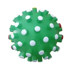 GENERICO - Pelota de goma erizo verde grande con sonido