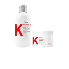 BAOR PROFESSIONAL - BAOR K – Dúo Keratine Care Shampoo 500 ml + Mask 300 ml