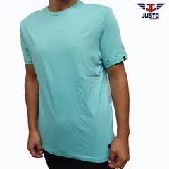 JUST - POLO CELESTE THIRT - ALGODON