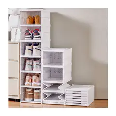 GRETAIL - Organizador Zapateras De 6 niveles Para Zapatos Plegable Acrílico Armable