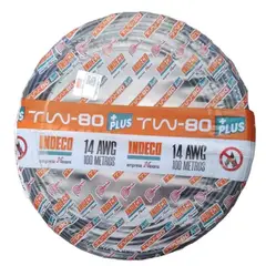 INDECO - CABLE TW-80 PLUS 450/750V 14 AWG - NEGRO