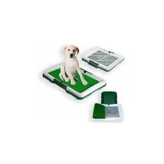 GENERICO - Puppy potty baño ecologico portátil con cesped para perros