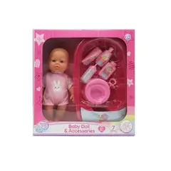 MOTHER LOVE - MUÑECA CON ACCESORIO ROSADO 31cm