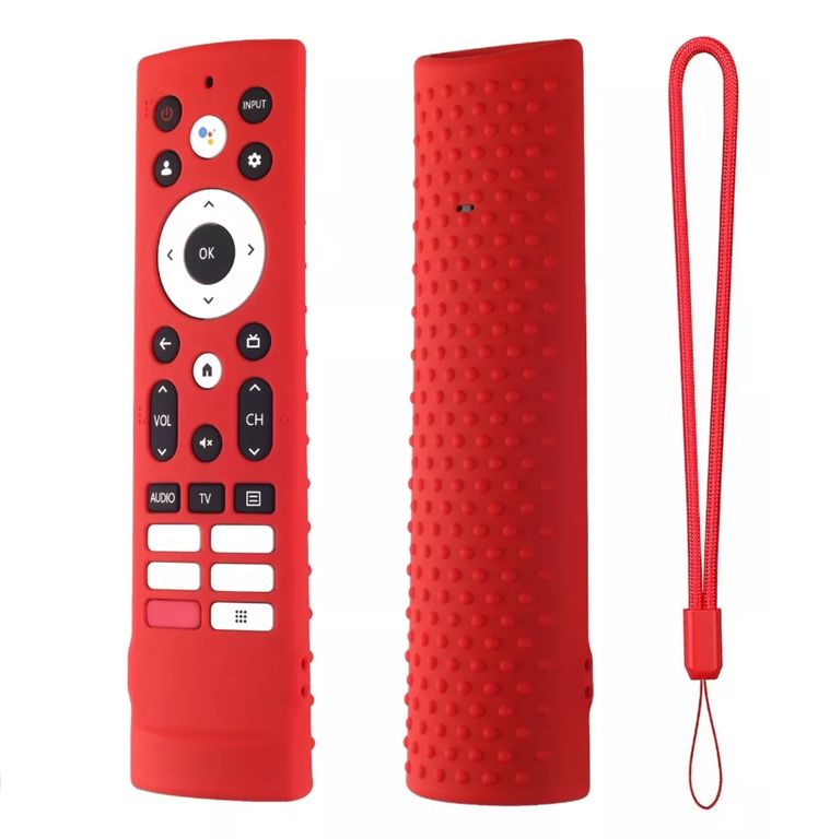 Funda de silicona cerrada para Control remoto Hisense Nuevo Rojo