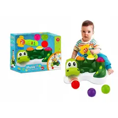 GENERICO - Juego De Estimulación Didáctico Cocodrilo Luz música Bebé