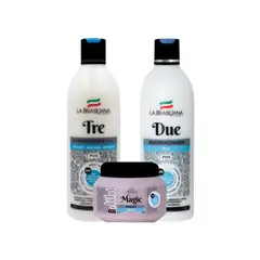 LA BRASILIANA - Kit Shampoo TRE + Reacondicionador + Mascara Magic 250g