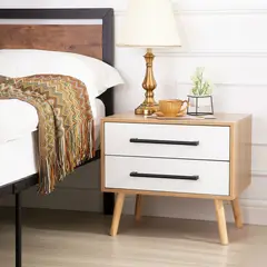 VENTITAS HOME - Velador Vintage Margara Duna y Blanco