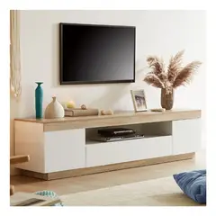 VENTITAS HOME - Mesa De Tv Catriona 75 BlancoDuna